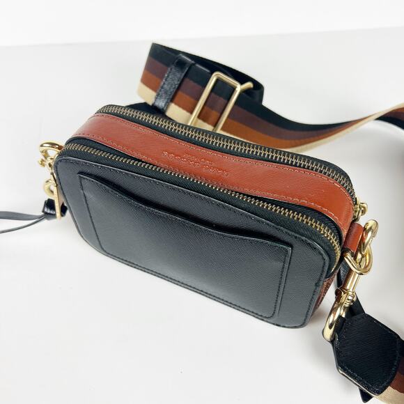 Marc Jacobs Snapshot Ombré Stripe Strap Color Block Leather Camera Bag - Picture 8 of 14